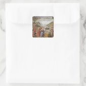 Die Anrufung von SS. Peter und Andrew, 1481 Quadratischer Aufkleber (Tasche)