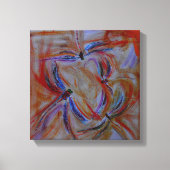 die Ansammlung abstrakte Libellen-Leinwand Leinwanddruck (Vorderseite)