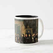 Die Ansammlung der Dichter, 1846 Zweifarbige Tasse (VorderseiteRechts)