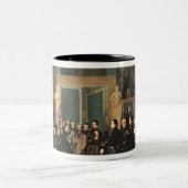 Die Ansammlung der Dichter, 1846 Zweifarbige Tasse (Mittel)