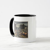 Die Ansammlung des Mannas, c.1637-9 Tasse (Vorderseite Links)