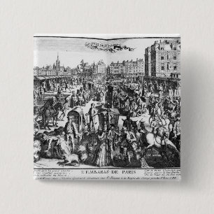 Die Ansammlung in Paris Button
