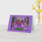 Die Ansammlung von Bly Dancers in Lila Karte (Gelbe Blume)