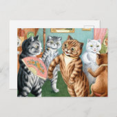 Die Ansammlung von Louis Wain Postkarte (Vorne/Hinten)