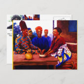 DIE ANSAMMLUNG VON MOJISOLA A GBADAMOSI OKUBULE ÖL POSTKARTE (Vorne/Hinten)