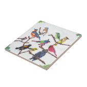 Die Ansammlungs-bunte Singvogel-Fliese Fliese (Seite)