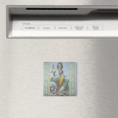 Die Anschuldigung der Keuschheit (Fresko) Magnet (In Situ (Geschirrspüler))