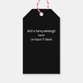 DIE ANSICHT, DASS FALSCHE CHRISTMAS SCHWARZ ZÄHLEN GESCHENKANHÄNGER (Rückseite)