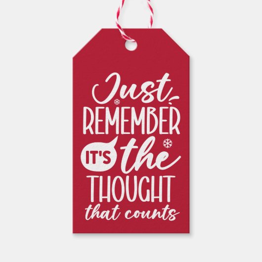 DIE ANSICHT, DASS FRONY CHRISTMAS ROT ZÄHLT GESCHENKANHÄNGER (Vorderseite)