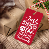 DIE ANSICHT, DASS FRONY CHRISTMAS ROT ZÄHLT GESCHENKANHÄNGER