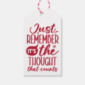 DIE ANSICHT, DASS FRONY CHRISTMAS ROT ZÄHLT GESCHENKANHÄNGER (Vorderseite)