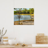 Die Ansicht eines Festplattengolfers Poster (Küche)