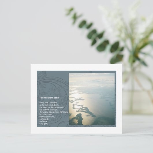 Die Ansicht von oben Postkarte (Stehend Vorderseite)