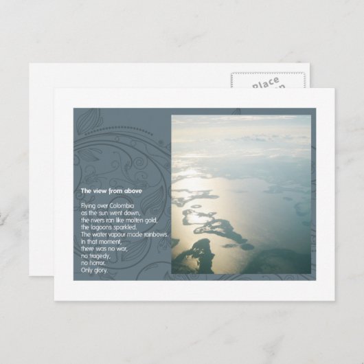 Die Ansicht von oben Postkarte (Vorne/Hinten)