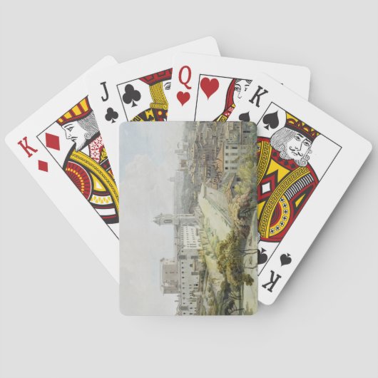 Die Ansicht von Rom vertreten vom Pincio, 1776 Spielkarten (Rückseite)