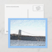 Die Ansichtskarte des Flusses Postkarte (Vorne/Hinten)