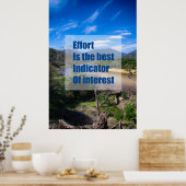 Die Anstrengungen sind der beste Indikator für das Poster (Küche)