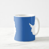 Die Antarktis-Flagge Kaffeetasse (VorderseiteRechts)