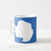 Die Antarktis-Flagge Kaffeetasse (Vorderseite Links)
