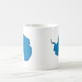 Die Antarktis-Flaggenkarte Kaffeetasse (Mittel)