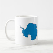 Die Antarktis-Flaggenkarte Kaffeetasse (Links)