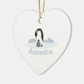 Die Antarktis-Pinguine Keramikornament (Links)