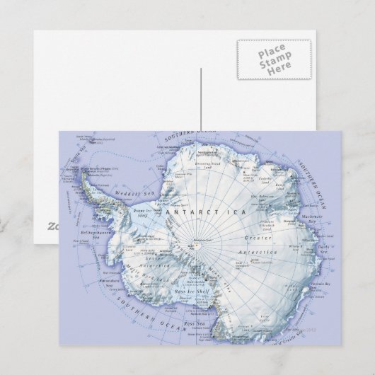 Die Antarktis Postkarte (Vorne/Hinten)