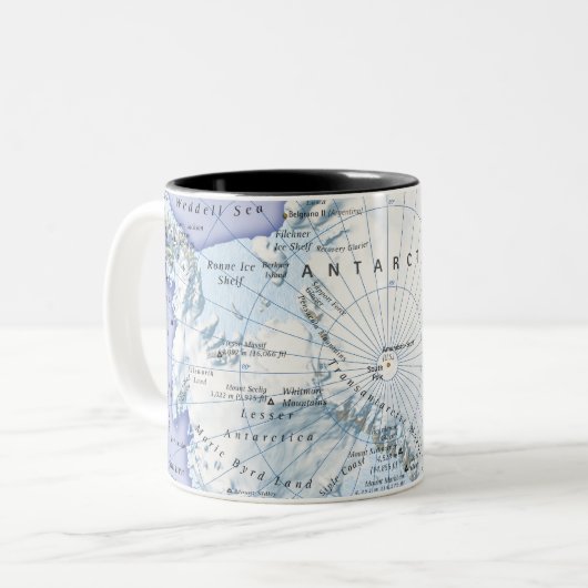 Die Antarktis Zweifarbige Tasse (Vorderseite Links)