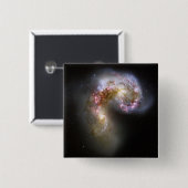 Die Antennengalaxien Button (Vorne & Hinten)