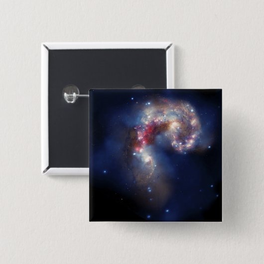 Die Antennengalaxien Button (Vorne & Hinten)