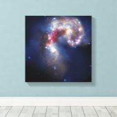 Die Antennengalaxien Leinwanddruck (Insitu (Holzboden))