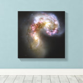 Die Antennengalaxien Leinwanddruck (Insitu (Holzboden))