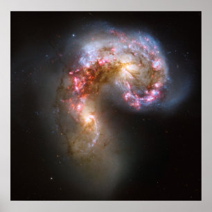 Die Antennengalaxien-NGC 4038-4039 Poster