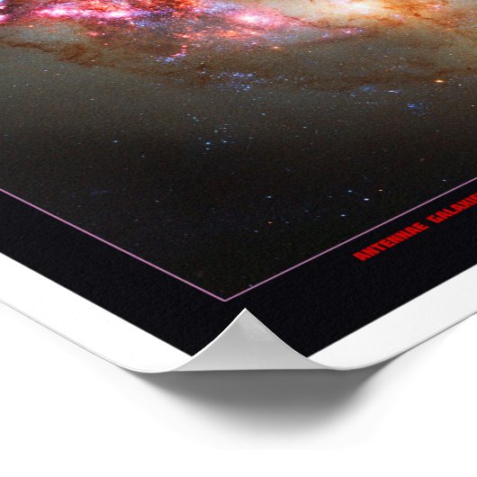 Die Antennengalaxien Poster (Ecke)