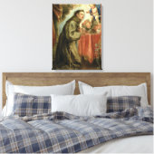 Die Anthony von Padua, die das christliche Kind be Leinwanddruck (Insitu (Schlafzimmer))