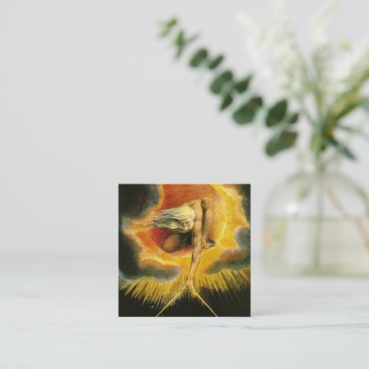 Die Antike des Buches William Blake Quadratische Visitenkarte (Stehend Vorderseite)