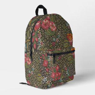 Die antike französische Toile de Jouy-Zweigstelle Bedruckter Rucksack