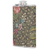 Die antike französische Toile de Jouy-Zweigstelle Flachmann (Links)