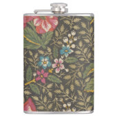 Die antike französische Toile de Jouy-Zweigstelle Flachmann (Vorderseite)