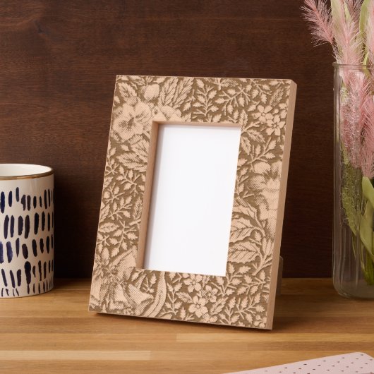 Die antike französische Toile de Jouy-Zweigstelle Geätzte Rahmen (Linke Ecke)