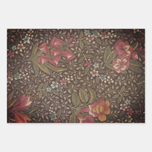 Die antike französische Toile de Jouy-Zweigstelle Geschenkpapier Set (Vorderseite 2)