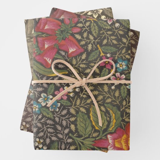 Die antike französische Toile de Jouy-Zweigstelle Geschenkpapier Set (Beispiel)