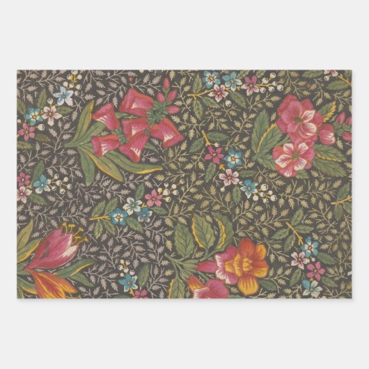 Die antike französische Toile de Jouy-Zweigstelle  Geschenkpapier Set (Vorderseite)