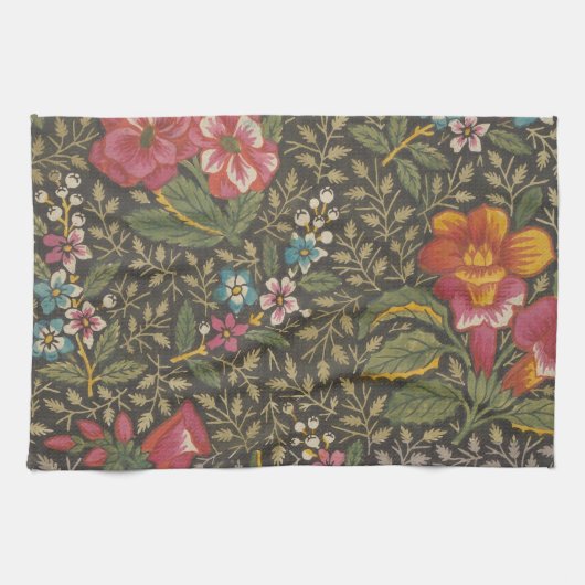 Die antike französische Toile de Jouy-Zweigstelle Geschirrtuch (Horizontal)