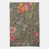 Die antike französische Toile de Jouy-Zweigstelle Geschirrtuch (Vertikal)