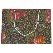 Die antike französische Toile de Jouy-Zweigstelle Große Geschenktüte (Vorderseite)