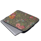 Die antike französische Toile de Jouy-Zweigstelle Laptopschutzhülle (Vorne Knopf)