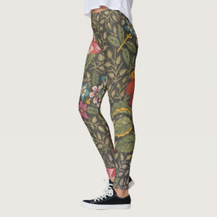 Die antike französische Toile de Jouy-Zweigstelle Leggings