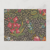 Die antike französische Toile de Jouy-Zweigstelle  Postkarte (Rückseite)