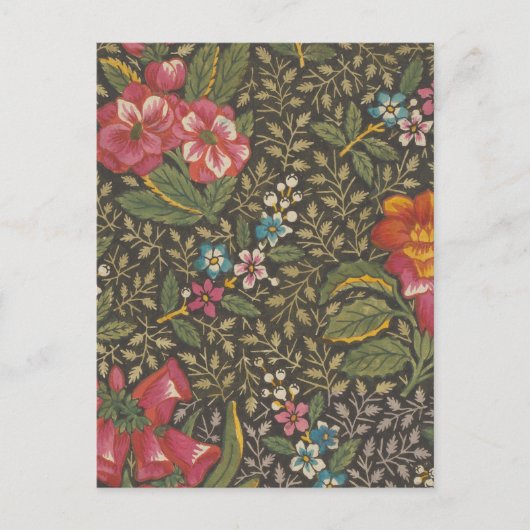 Die antike französische Toile de Jouy-Zweigstelle  Postkarte (Vorderseite)